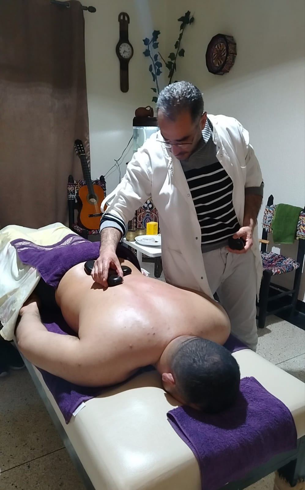 Hot stone massage